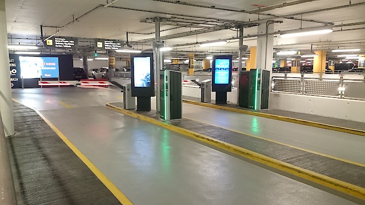 Westfield peripherals and barriers HUB Parking