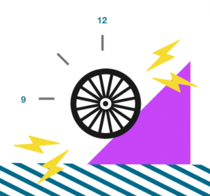 wheel illustration of the bike station