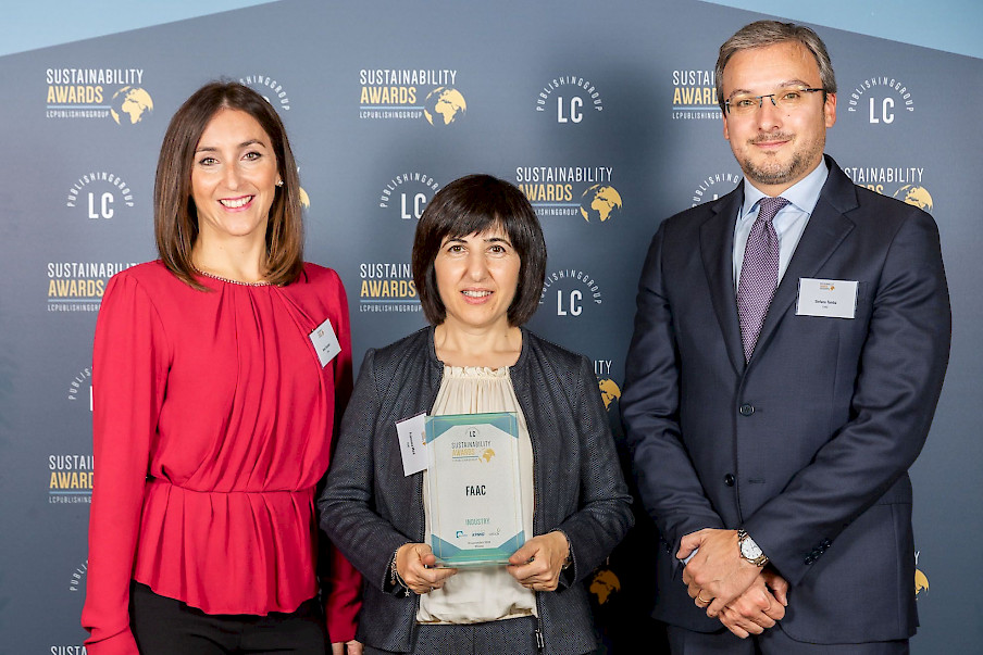 Il team di FAAC Technologies ha ricevuto il premio per la sostenibilità nel settore