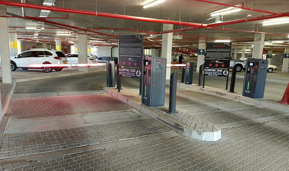 parking lanes at Hilltop Village Development with Jupiter stations